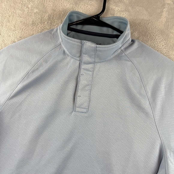 RHONE Other - Rhone Pullover Shirt Mens Small Light Blue Snap Mock Neck Performance Athletic